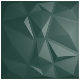 vidaXL Wandpaneele 48 Stk. Grün 50x50 cm EPS 12 m² Diamant