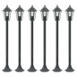 vidaXL Garten-Pollerleuchte 6 Stk. E27 110 cm Aluminium Dunkelgrün vidaXL Garten-Pollerleuchte 6 Stk. E27 110 cm Aluminium Dunkelgrün