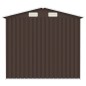 vidaXL Gerätehaus Braun 205x129x183 cm Verzinkter Stahl vidaXL Gerätehaus Braun 205x129x183 cm Verzinkter Stahl