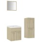 vidaXL Badmöbel-Set Sonoma-Eiche Holzwerkstoff vidaXL Badmöbel-Set Sonoma-Eiche Holzwerkstoff