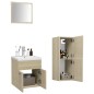 vidaXL Badmöbel-Set Sonoma-Eiche Holzwerkstoff vidaXL Badmöbel-Set Sonoma-Eiche Holzwerkstoff