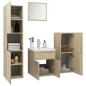 vidaXL Badmöbel-Set Sonoma-Eiche Holzwerkstoff vidaXL Badmöbel-Set Sonoma-Eiche Holzwerkstoff