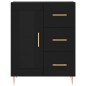 Highboard Schwarz 69,5x34x180 cm Holzwerkstoff Highboard Schwarz 69,5x34x180 cm Holzwerkstoff