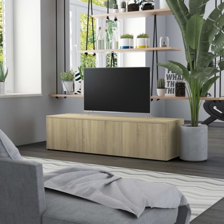 vidaXL TV-Schrank Sonoma-Eiche 120x34x30 cm Holzwerkstoff
