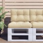 vidaXL Palettenkissen Beige 60x40x12 cm Stoff vidaXL Palettenkissen Beige 60x40x12 cm Stoff