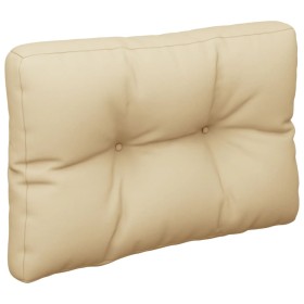 vidaXL Palettenkissen Beige 60x40x12 cm Stoff