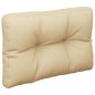 vidaXL Palettenkissen Beige 60x40x12 cm Stoff vidaXL Palettenkissen Beige 60x40x12 cm Stoff