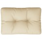 vidaXL Palettenkissen Beige 60x40x12 cm Stoff vidaXL Palettenkissen Beige 60x40x12 cm Stoff