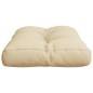 vidaXL Palettenkissen Beige 60x40x12 cm Stoff vidaXL Palettenkissen Beige 60x40x12 cm Stoff