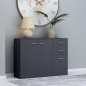 vidaXL Sideboard Grau 105x30x75 cm Holzwerkstoff vidaXL Sideboard Grau 105x30x75 cm Holzwerkstoff