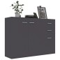 vidaXL Sideboard Grau 105x30x75 cm Holzwerkstoff vidaXL Sideboard Grau 105x30x75 cm Holzwerkstoff