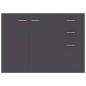 vidaXL Sideboard Grau 105x30x75 cm Holzwerkstoff vidaXL Sideboard Grau 105x30x75 cm Holzwerkstoff