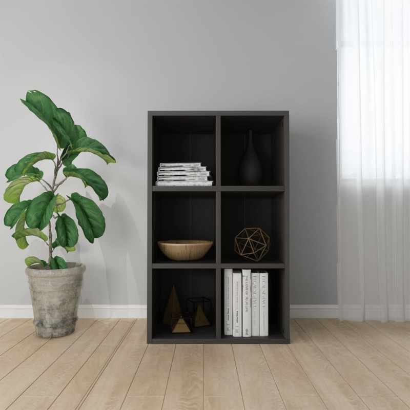 vidaXL Bücherregal/Sideboard Grau 66x30x98 cm Holzwerkstoff vidaXL Bücherregal/Sideboard Grau 66x30x98 cm Holzwerkstoff