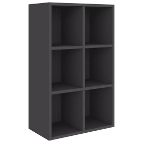 vidaXL Bücherregal/Sideboard Grau 66x30x98 cm Holzwerkstoff