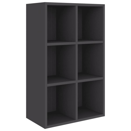 vidaXL Bücherregal/Sideboard Grau 66x30x98 cm Holzwerkstoff