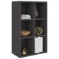 vidaXL Bücherregal/Sideboard Grau 66x30x98 cm Holzwerkstoff vidaXL Bücherregal/Sideboard Grau 66x30x98 cm Holzwerkstoff