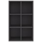 vidaXL Bücherregal/Sideboard Grau 66x30x98 cm Holzwerkstoff vidaXL Bücherregal/Sideboard Grau 66x30x98 cm Holzwerkstoff
