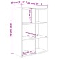 vidaXL Bücherregal/Sideboard Grau 66x30x98 cm Holzwerkstoff vidaXL Bücherregal/Sideboard Grau 66x30x98 cm Holzwerkstoff