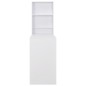 vidaXL Bartisch mit Schrank Weiß 115x59x200 cm vidaXL Bartisch mit Schrank Weiß 115x59x200 cm
