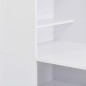vidaXL Bartisch mit Schrank Weiß 115x59x200 cm vidaXL Bartisch mit Schrank Weiß 115x59x200 cm