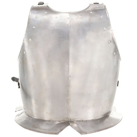 vidaXL Mittelalterliche Ritter-Brustpanzer Kürass LARP Replik Silbern Stahl 