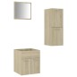 vidaXL Badmöbel-Set Sonoma-Eiche Holzwerkstoff vidaXL Badmöbel-Set Sonoma-Eiche Holzwerkstoff