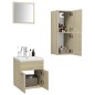 vidaXL Badmöbel-Set Sonoma-Eiche Holzwerkstoff vidaXL Badmöbel-Set Sonoma-Eiche Holzwerkstoff