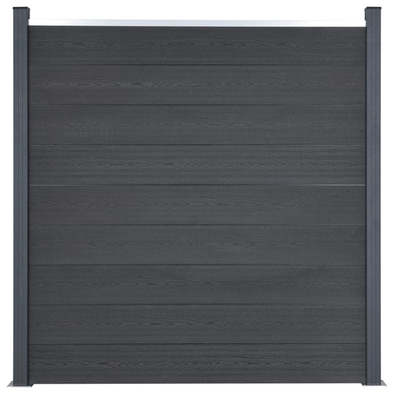 vidaXL Zaunelement-Set Grau 180x186 cm WPC vidaXL Zaunelement-Set Grau 180x186 cm WPC