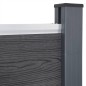 vidaXL Zaunelement-Set Grau 180x186 cm WPC vidaXL Zaunelement-Set Grau 180x186 cm WPC