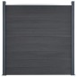 vidaXL Zaunelement-Set Grau 353x186 cm WPC vidaXL Zaunelement-Set Grau 353x186 cm WPC