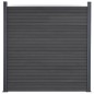 vidaXL Zaunelement-Set Grau 353x186 cm WPC vidaXL Zaunelement-Set Grau 353x186 cm WPC