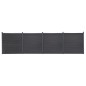 vidaXL Zaunelement-Set Grau 699x186 cm WPC vidaXL Zaunelement-Set Grau 699x186 cm WPC