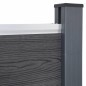 vidaXL Zaunelement-Set Grau 699x186 cm WPC vidaXL Zaunelement-Set Grau 699x186 cm WPC