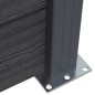 vidaXL Zaunelement-Set Grau 699x186 cm WPC vidaXL Zaunelement-Set Grau 699x186 cm WPC