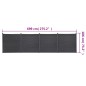 vidaXL Zaunelement-Set Grau 699x186 cm WPC vidaXL Zaunelement-Set Grau 699x186 cm WPC