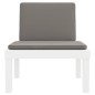 vidaXL 3-tlg. Garten-Lounge-Set mit Kissen Weiß PP vidaXL 3-tlg. Garten-Lounge-Set mit Kissen Weiß PP