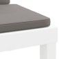 vidaXL 3-tlg. Garten-Lounge-Set mit Kissen Weiß PP vidaXL 3-tlg. Garten-Lounge-Set mit Kissen Weiß PP