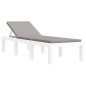 vidaXL 3-tlg. Garten-Lounge-Set mit Kissen Weiß PP vidaXL 3-tlg. Garten-Lounge-Set mit Kissen Weiß PP