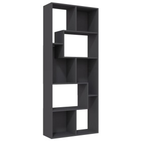vidaXL Bücherregal Grau 67x24x161 cm Holzwerkstoff