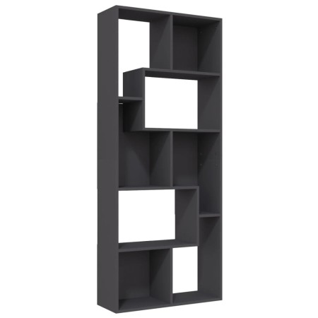 vidaXL Bücherregal Grau 67x24x161 cm Holzwerkstoff