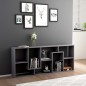 vidaXL Bücherregal Grau 67x24x161 cm Holzwerkstoff vidaXL Bücherregal Grau 67x24x161 cm Holzwerkstoff