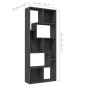 vidaXL Bücherregal Grau 67x24x161 cm Holzwerkstoff vidaXL Bücherregal Grau 67x24x161 cm Holzwerkstoff