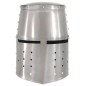 vidaXL Mittelalterlicher Ritterhelm Antik Replik LARP Silbern Stahl vidaXL Mittelalterlicher Ritterhelm Antik Replik LARP Silbern Stahl