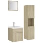 vidaXL Badmöbel-Set Sonoma-Eiche Holzwerkstoff vidaXL Badmöbel-Set Sonoma-Eiche Holzwerkstoff