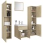 vidaXL Badmöbel-Set Sonoma-Eiche Holzwerkstoff vidaXL Badmöbel-Set Sonoma-Eiche Holzwerkstoff