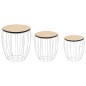 vidaXL Couchtisch-Set 3-tlg. Pappelsperrholz Eisen vidaXL Couchtisch-Set 3-tlg. Pappelsperrholz Eisen