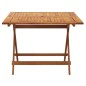 vidaXL Gartentisch Klappbar 90x90x75 cm Massivholz Akazie vidaXL Gartentisch Klappbar 90x90x75 cm Massivholz Akazie