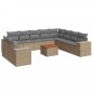 vidaXL 11-tlg. Garten-Sofagarnitur mit Kissen Beige Poly Rattan vidaXL 11-tlg. Garten-Sofagarnitur mit Kissen Beige Poly Rattan