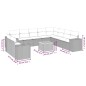vidaXL 11-tlg. Garten-Sofagarnitur mit Kissen Beige Poly Rattan vidaXL 11-tlg. Garten-Sofagarnitur mit Kissen Beige Poly Rattan