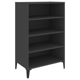 vidaXL Sideboard Grau 57x35x90 cm Holzwerkstoff
